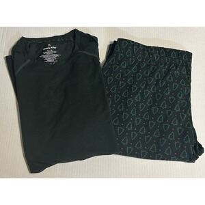 Tommy John Men's Pajama Set Lounge Size XL Christmas Tree Green Short Sleeve